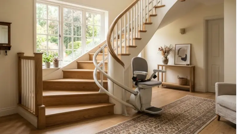 Monte-escalier tournant ou courbe