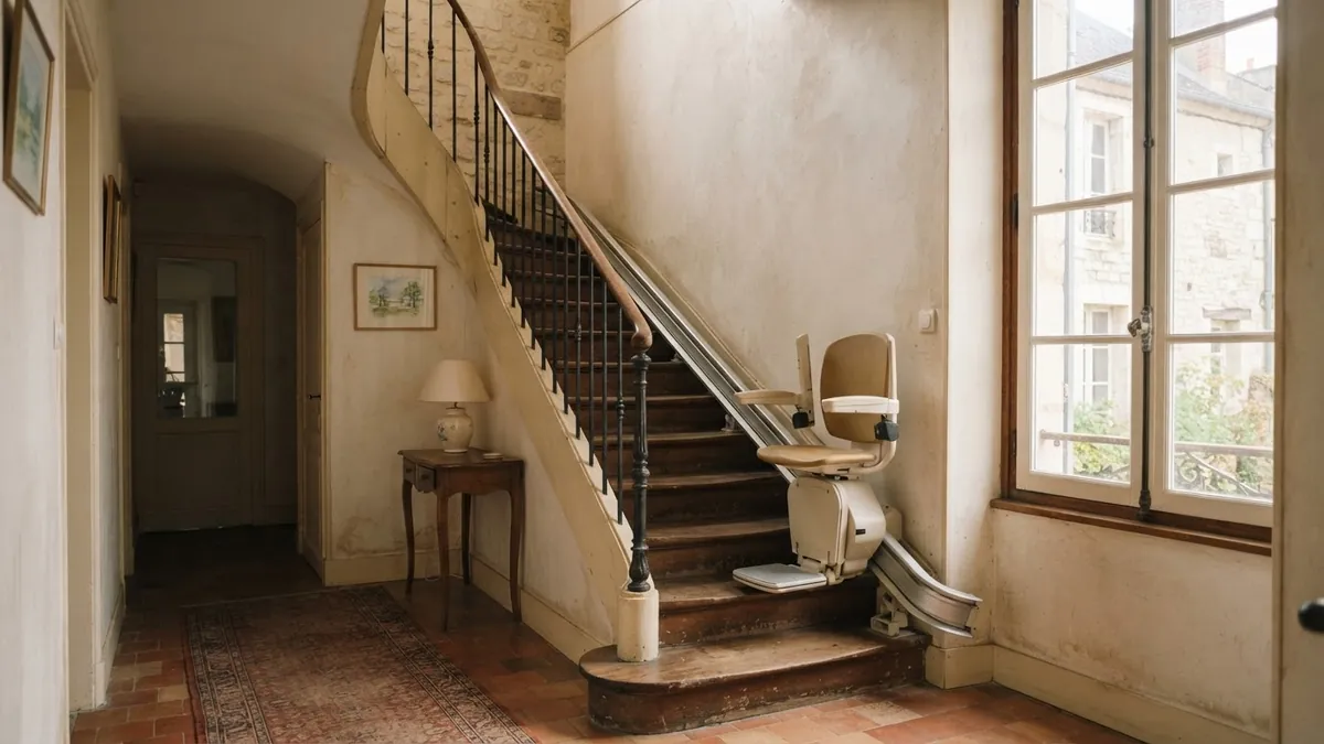 Monte-escalier à Troyes (10000)